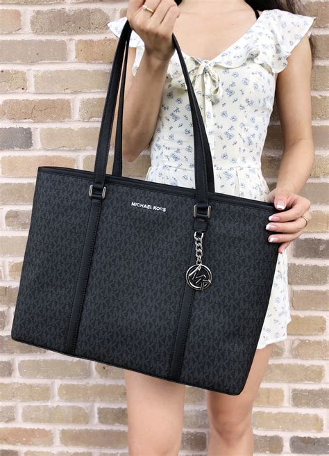 michael kors bag with zipper|Michael Kors tote bag.